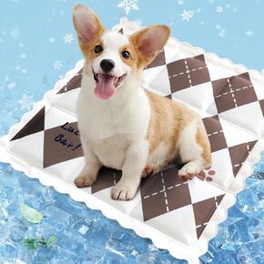 Pet Cooling Pad Summer Dog House Cat Sleeping Pad Dog and Cat Cooling Gel Pad Dirty and Cool Resistant Sleeping Pad (Blue) in Saudi Arabia