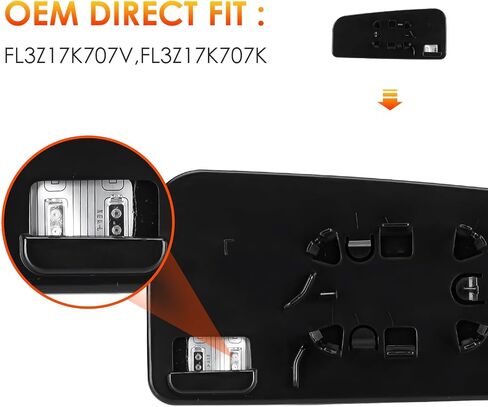 Driver Left+Passenger Right Side Lower Mirror Glass Replacement for 2015-2020 Ford F150, 2017-2020 F250 F350 Super Duty F450 F550 Tow Mirror Glass without Auto-Dimming Blind Spot in Saudi Arabia