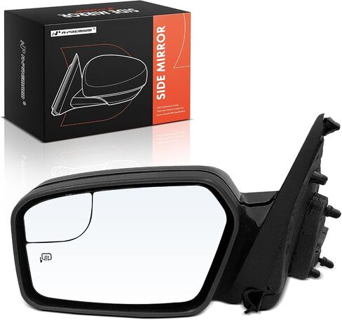 A-Premium Driver Side Power Door Mirror - Compatible with Ford Fusion 2011-2012 - Heated, Non-Folding, Black Smooth Outside Rear View Mirror w/Blind Spot Glass - Replace# BE5Z17683CA in Saudi Arabia