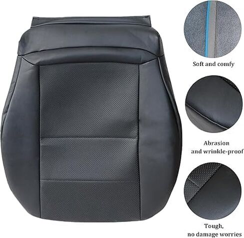 GXARTS Passenger Side Bottom Replacement Leather Seat Cover Black Fit for Mercedes Benz C250 C300 C350 2008-2014 Fit for Mercedes Benz GLK250 GLK280 GLK300 GLK350 2008-2015 in Saudi Arabia
