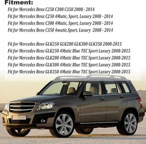 GXARTS Passenger Side Bottom Replacement Leather Seat Cover Black Fit for Mercedes Benz C250 C300 C350 2008-2014 Fit for Mercedes Benz GLK250 GLK280 GLK300 GLK350 2008-2015 in Saudi Arabia