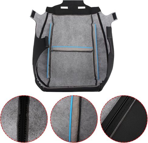 AUTOKAY Driver Bottom Cloth Seat Cover Gray Fits for Chevy Silverado 1500 2500HD 3500HD 2007-2014 in Saudi Arabia