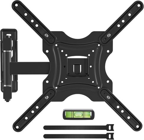 Full Motion TV Wall Mount, TV Mount for 23-55 inch LED TVs Monitors, Bracket with VESA 400x400mm up to 77lbs, Swivel Tilt Extension with Articulating Arms in Saudi Arabia