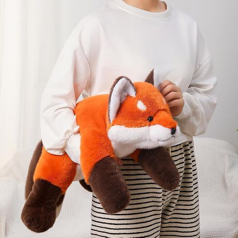 Cute Fox Plush Pillow, Kawaii Plushies Red Fox Stuffed Animals, Cuddle Foxes Plush Pillow for Kids & Girls (25.5in) in Saudi Arabia