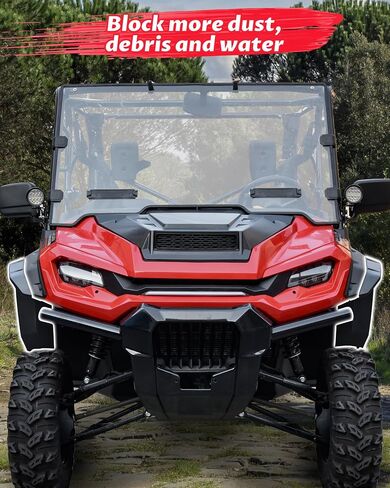 SAUTVS Front Fender Flares Compatible with Honda Pioneer 1000-3 1000-5 1000-6 2016-2025 Accessories, Extended Wider Front Mud Guards Mud Flaps, Easy Installation, Full Protection in Saudi Arabia