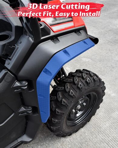 SAUTVS Front Fender Flares Compatible with Honda Pioneer 1000-3 1000-5 1000-6 2016-2025 Accessories, Extended Wider Front Mud Guards Mud Flaps, Easy Installation, Full Protection in Saudi Arabia