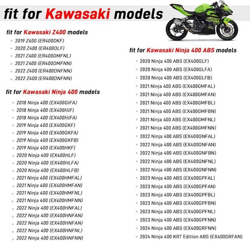 طقم القابض متوافق مع كاواساكي نينجا 400 EX400 Z400 ER400 2018-2024 OEM #13087-0585 13187-0033 in Saudi Arabia
