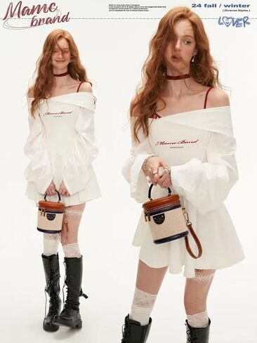 RTGGSEL Retro Canvas Bucket Bag Color Contrast Cylinder Purse for Women Shoulder Crossbody Handbag with Zipper in Saudi Arabia