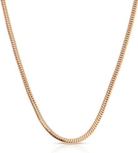 Ettika Gold Chain Necklace Women. Chain Necklaces For Women,18K Gold Plated. Classic Snake Chain Necklace. Jewelry in Saudi Arabia
