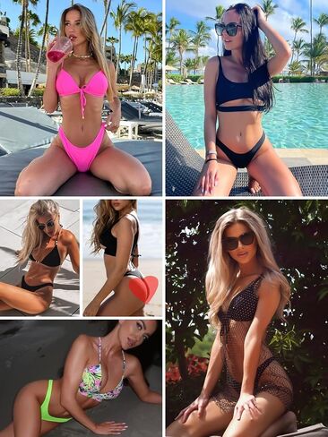 Women's High Cut Thong Bikini Bottom in Saudi Arabia