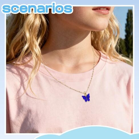 Birthday Christmas Gifts for Women Cute Butterfly Pendant Necklaces Gift for Daughter Granddaughter Friends in Saudi Arabia