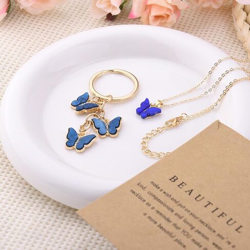 Birthday Christmas Gifts for Women Cute Butterfly Pendant Necklaces Gift for Daughter Granddaughter Friends in Saudi Arabia