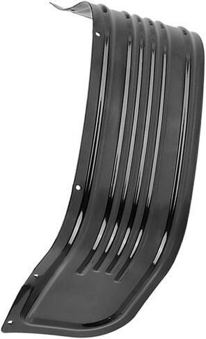 MACHSWON Front Fender Skirt Trim, Front Ribbed Fender Trim Skirt, 1980-2013 Compatible with Harley Touring Road King Electra Street Glide, Chrome Silver in Saudi Arabia