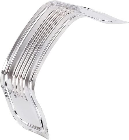 MACHSWON Front Fender Skirt Trim, Front Ribbed Fender Trim Skirt, 1980-2013 Compatible with Harley Touring Road King Electra Street Glide, Chrome Silver in Saudi Arabia