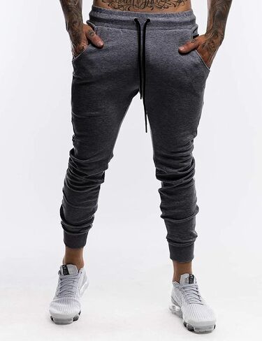 Men's Elastic Waist Drawstring Athletic Pants in Saudi Arabia