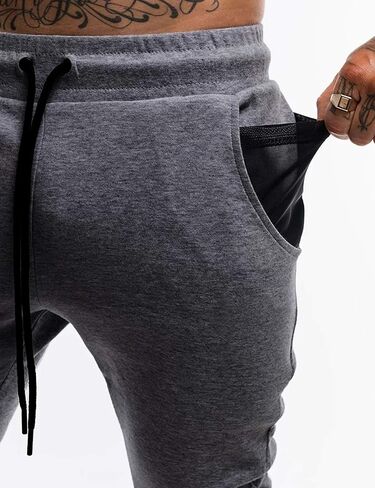 Men's Elastic Waist Drawstring Athletic Pants in Saudi Arabia