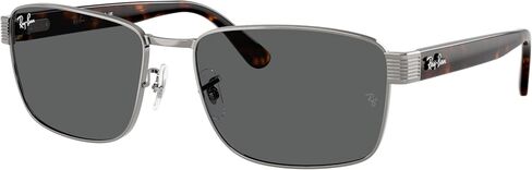Ray-Ban RB3750 Sunglasses Bundle: RB 3750 004/B1 Gunmetal/Dark Grey Crystal Standard and Universal Anti-slip Silicone Leash in Saudi Arabia