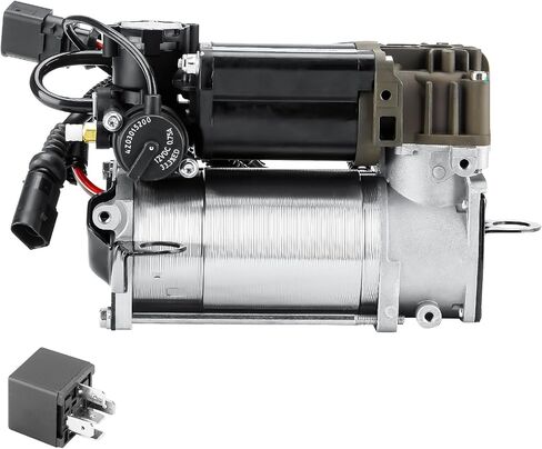 Air Suspension Compressor Pump Fit for 2002-2010 Audi A8, 2002-2003 Audi S8, Air Ride Compressor Pump with relay, Replace for 4E0616007B, 4E0 616 007B in Saudi Arabia