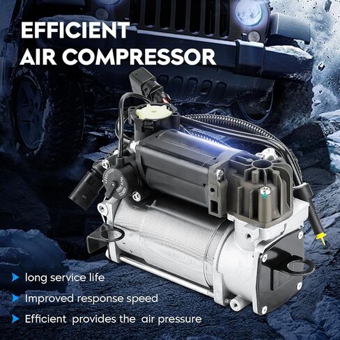 Air Suspension Compressor Pump Fit for 2002-2010 Audi A8, 2002-2003 Audi S8, Air Ride Compressor Pump with relay, Replace for 4E0616007B, 4E0 616 007B in Saudi Arabia