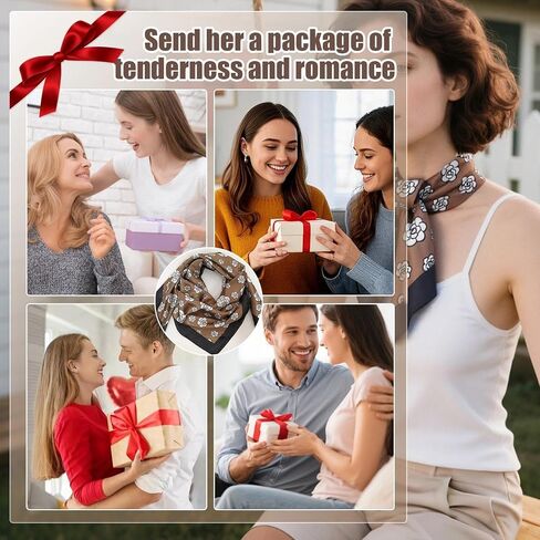 Women Square Scarf Artistic Prints Patterns Fashion Neck Head Accessory Lightweight Style Multipurpose for Travel Work Daily in Saudi Arabia