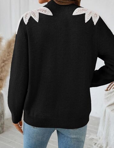 ZESICA Women's Fall Long Sleeve Sweaters 2025 Crew Neck Knit Loose Dressy Pullover Tops Winter Trendy Outfits in Saudi Arabia