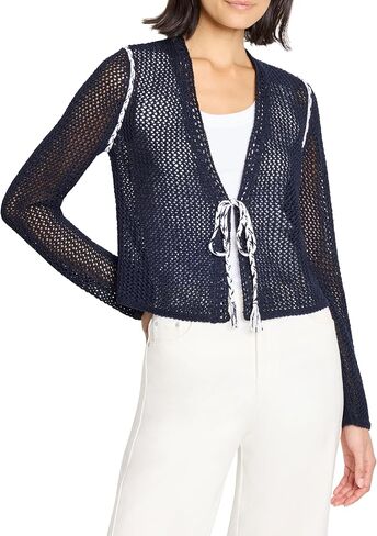 NIC+ZOE Women's Mesh Tie Cardigan in Saudi Arabia