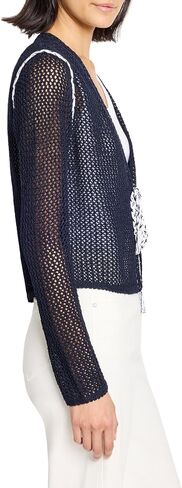 NIC+ZOE Women's Mesh Tie Cardigan in Saudi Arabia
