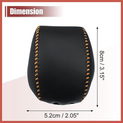 ACROPIX Car Gear Shift Knob Cover Protector Gear Shift Knob Trim for Toyota Rav4 2019-2022 Black W/Orange Stitches Car Parts in Saudi Arabia