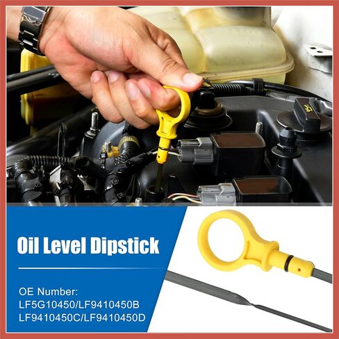 ACROPIX 1 Pcs Engine Oil Dipstick Engine Oil Fluid Level Dipstick for Mazda 3 I 2.0L L4 Gas 2006-2011 No.LF5G10450/LF9410450B/LF9410450C/LF9410450D Car Parts in Saudi Arabia
