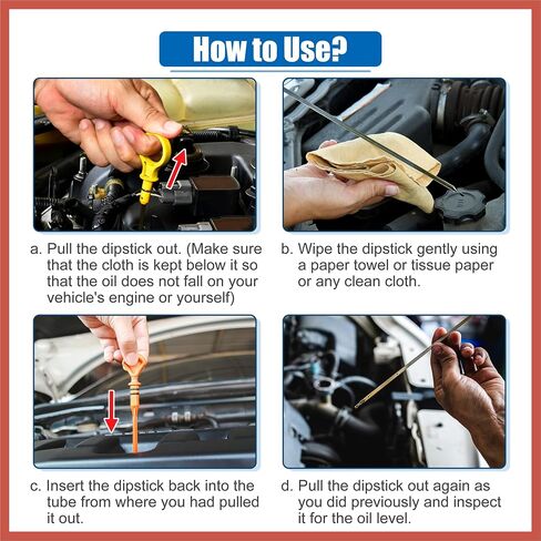 ACROPIX 1 Pcs Engine Oil Dipstick Engine Oil Fluid Level Dipstick for Mazda 3 I 2.0L L4 Gas 2006-2011 No.LF5G10450/LF9410450B/LF9410450C/LF9410450D Car Parts in Saudi Arabia