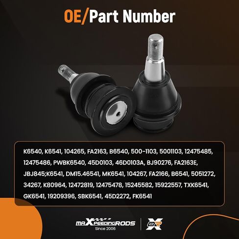 maXpeedingrods 4 Pcs Upper and Lower Ball Joints for Chevrolet Tahoe Silverado 1500 Suburban Avalanche Express, for GMC Sierra Savana Yukon, for Cadillac Escalade 1999-2008 K6540 K6541 in Saudi Arabia