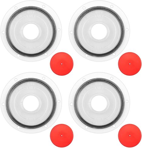 Hub Cap Window Kit Fit for Stemco GMC Volvo Spicer-Dana Strick TimpteTrailmobile semi Truck and Trailer Hub Cap Replace 359-5995, 4 Pack in Saudi Arabia