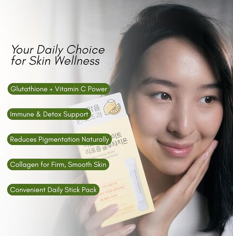 Double Toning White Liposome Glutathione Korean Beauty Supplement – Liposomal L-Glutathione, Vitamin C 500 mg, Vitamin E, Biotin & Fish Collagen 500 mg, Lime-Lemon Flavor – 30 Packets in Saudi Arabia