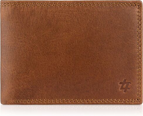 Crazy Horse Mens Leather Wallet Bifold with Flip ID-RFID Blocking Slim Leather Wallets for Men-Cielo Series-Gift for Him-Dad Gifts in Saudi Arabia