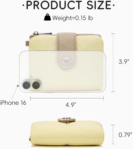WESTBRONCO Puffer Small Wallet for Women RFID Blocking Card Holder Wallets, Womens Bifold Wallet with Zipper Coin Pocket & ID Window in Kuwait