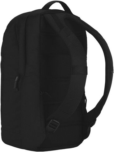 Incase City Backpack - 24L Main Storage Compartment with 16" Faux Fur Laptop Pocket, Quick Access Pocket, Everyday Tech Pack (Diamond Ripstop Black) in Saudi Arabia