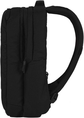 Incase City Backpack - 24L Main Storage Compartment with 16" Faux Fur Laptop Pocket, Quick Access Pocket, Everyday Tech Pack (Diamond Ripstop Black) in Saudi Arabia