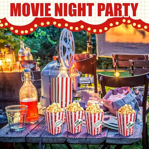 24 قطعة من صناديق الفشار لعيد الميلاد من Reallnaive، صناديق ورق الفشار، دلاء حلوى الفشار، حاويات الفشار، ملحقات الفشار، أحواض الفشار، هدايا حفلات الفشار، حقيبة الفشار لمستلزمات ديكور ليلة عيد الميلاد in Kuwait