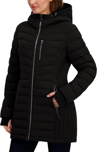 Nautica Women's Mid Length Packable Down Coat in Saudi Arabia