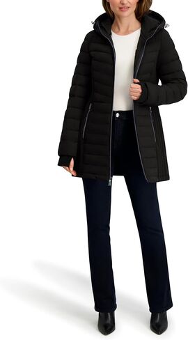 Nautica Women's Mid Length Packable Down Coat in Saudi Arabia