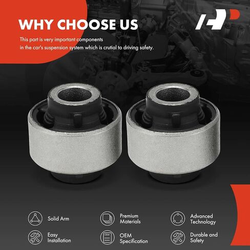 A-Premium 2 x Front Lower Rearward Control Arm Bushing Kit, Compatible with Nissan Versa 2012-2019, Versa Note 2014-2019, 1.6L in Saudi Arabia