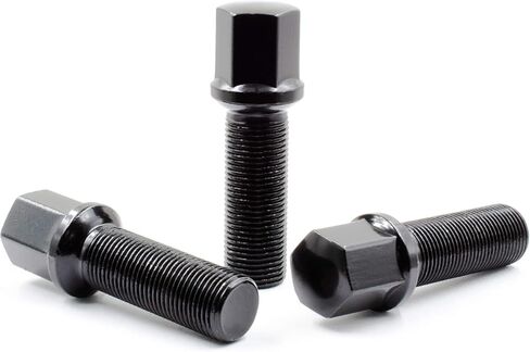 Wheel Accessories Parts Set of 20 Black M15x1.25 Lug Bolts Ball Seat with 17mm Hex, 40mm Thread Length Wheel Lug Bolt for Factory & Aftermarket Wheels- Fits 2019-2021 Mercedes GLE350, GLE450, GLE580 in Saudi Arabia