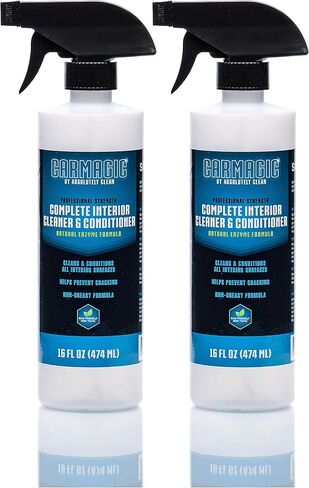 Car Magic Complete Interior Cleaner and Conditioner - Multi-Purpose Car Interior Cleaner | Cleans Leather, Rubber, Vinyl & Wood | Non-Greasy Formula (32oz Spray Bottle (Save 25%)) in Saudi Arabia