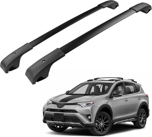 Roof Rack Cross Bars Luggage Carrier Fit for Toyota Rav4 2013-2018, Capable of Supporting Up to 200 lbs/90 kg, Ideal for Roof Bags, Roof Boxes, Bike Racks, and Various Other Accessories. in Saudi Arabia