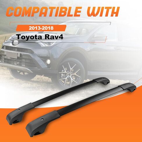 Roof Rack Cross Bars Luggage Carrier Fit for Toyota Rav4 2013-2018, Capable of Supporting Up to 200 lbs/90 kg, Ideal for Roof Bags, Roof Boxes, Bike Racks, and Various Other Accessories. in Saudi Arabia