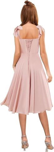 Short Junior Bridesmaid Dresses for Teen Girls Formal Dress Chiffon Spaghetti Straps Ruffles Flower Girl Dress A-Line in Saudi Arabia