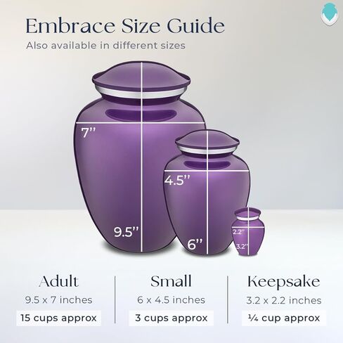 Geturns - Small Personalized Doves Cremation Urns for Human Ashes I Green Funeral Urn for Men and Women I 44 lbs in Saudi Arabia