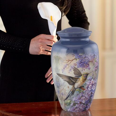 Cremation Urn for Adult Human Ashes, Handcrafted Decorative Memorial Urn for Men & Women - Funeral Burial Urn, 200 Cubic Inch Capacity in Saudi Arabia