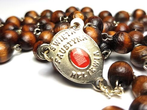 Relic Rosary 3rd Class of Saint Faustina Kowalska Mystic and Visionary True Apostle Divine of Mercy Jesus I Trust in You Three O' Clock Prayer Poland Polish Novena in Saudi Arabia