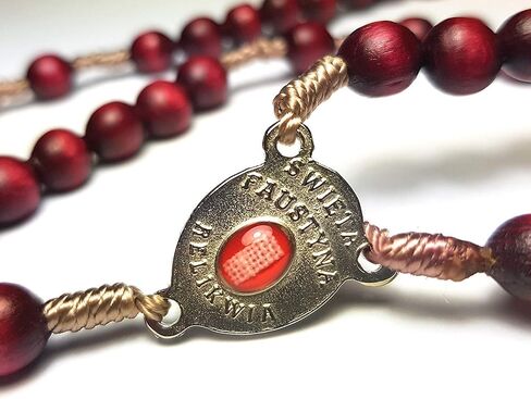 Relic Rosary 3rd Class of Saint Faustina Kowalska Mystic and Visionary True Apostle Divine of Mercy Jesus I Trust in You Three O' Clock Prayer Poland Polish Novena in Saudi Arabia